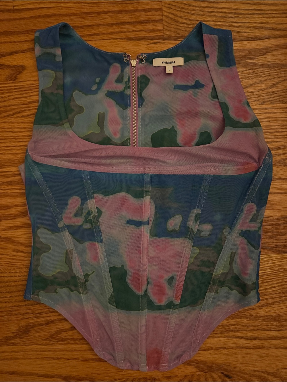 Miaou Multicolor Mesh Corset